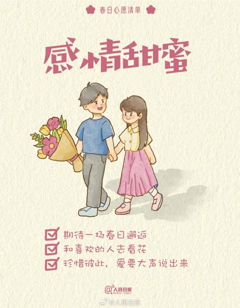收藏打卡！領(lǐng)取你的手賬風春日心愿清單