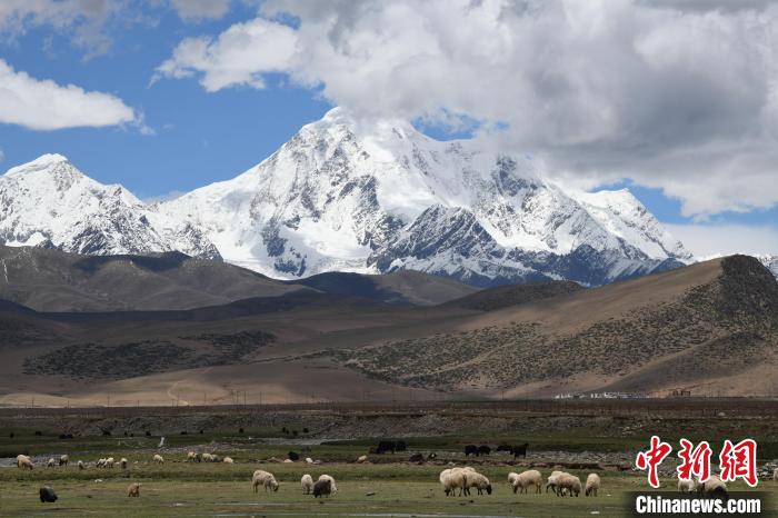 資料圖為拉薩市尼木縣境內(nèi)的瓊姆崗嘎雪山?！∝暩聛?lái)松 攝