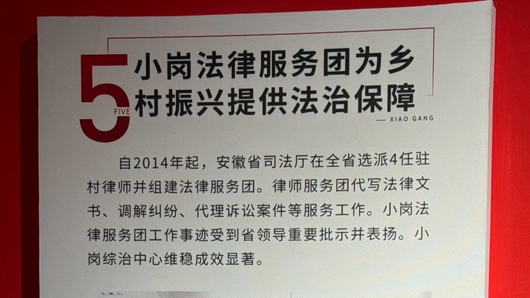 改革沃土綻放法治之花——“全國網(wǎng)絡(luò)普法行安徽站”活動采訪團(tuán)走進(jìn)小崗村