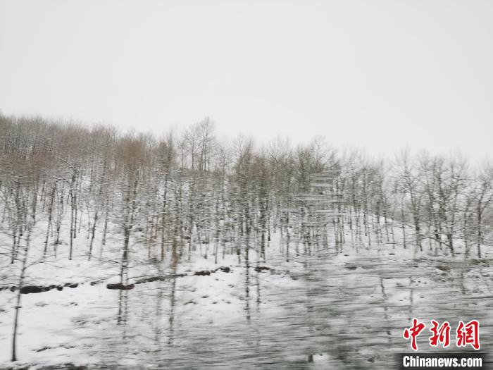 圖為青海青沙山區(qū)域被降雪覆蓋?！?zhí)砀?攝