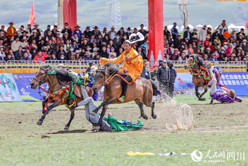 馬術(shù)表演現(xiàn)場。洛絨尼瑪攝