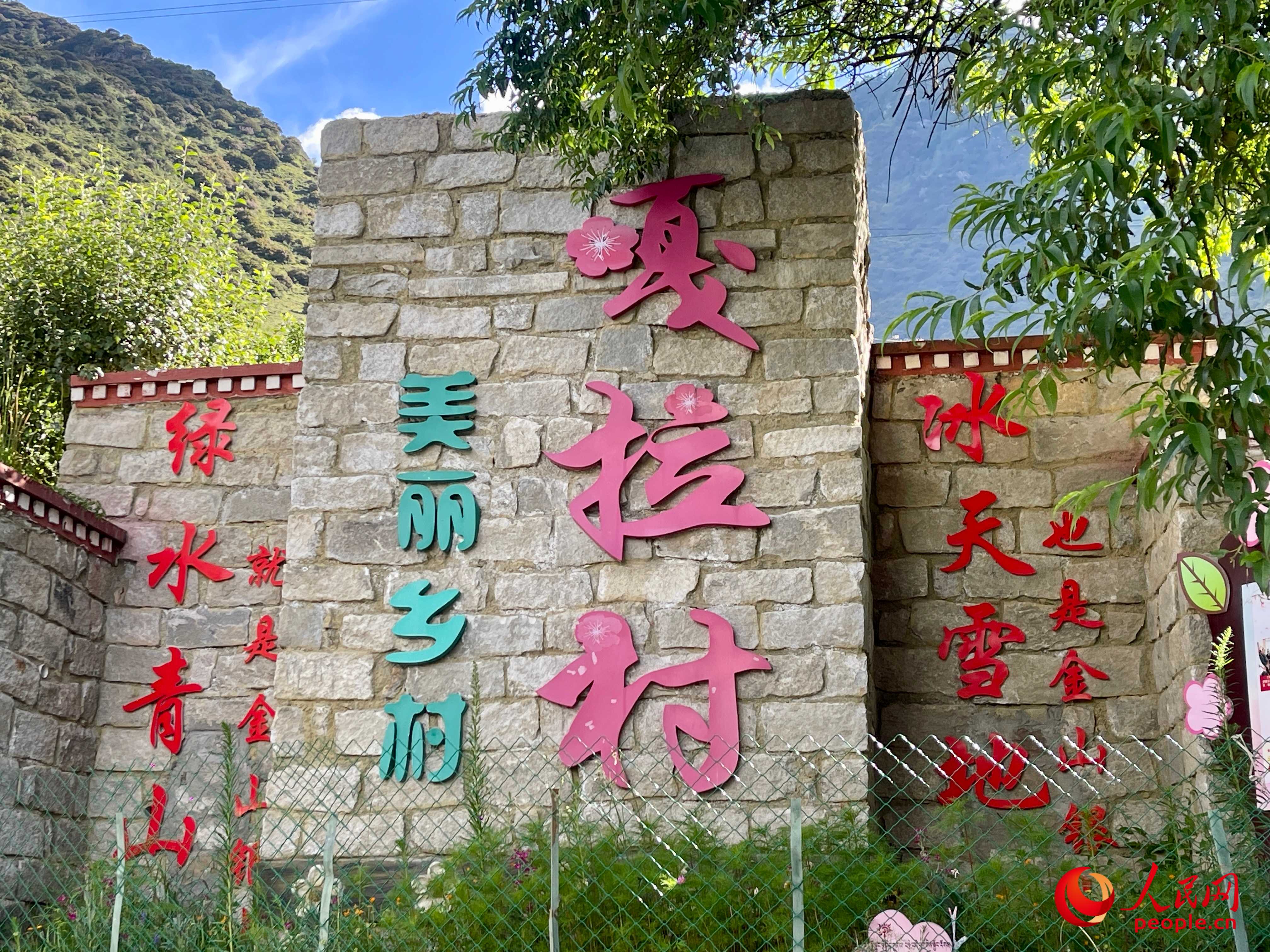 林芝鎮(zhèn)嘎拉村。人民網(wǎng) 周靜圓攝